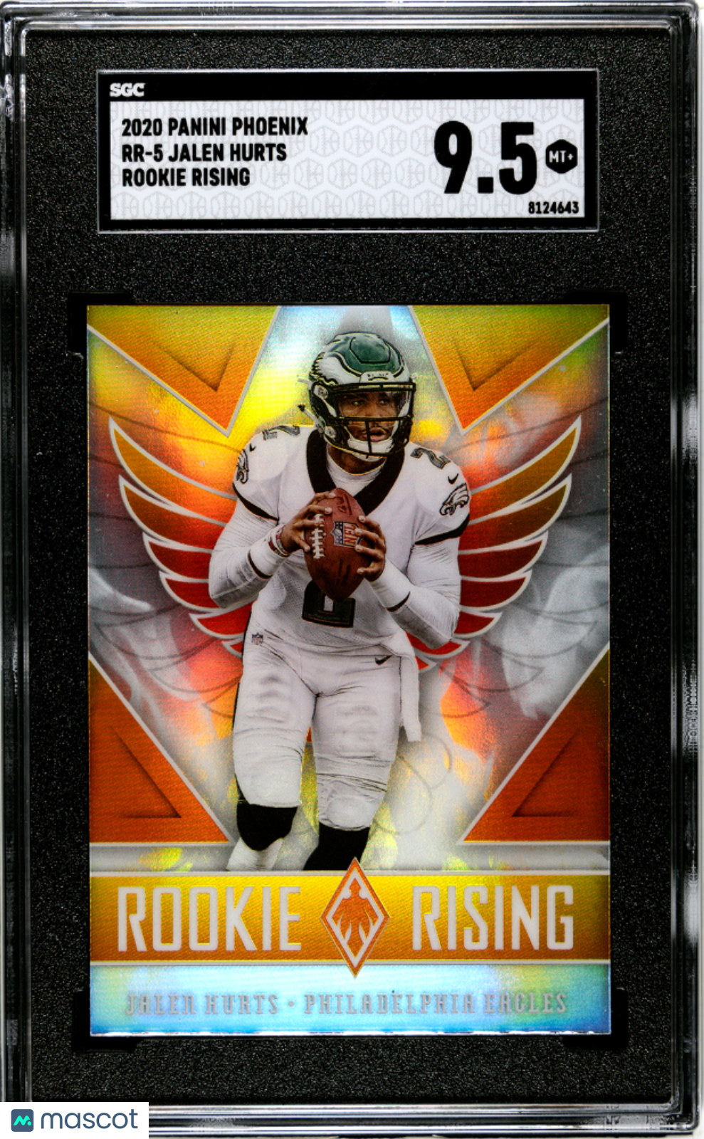 2020 Panini Phoenix Jalen Hurts #RR-5 Rookie Rising SGC 9.5