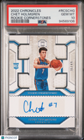 2022 Panini Chronicles Rookie Cornerstones Chet Holmgren #RCSCHG /49 PSA 10