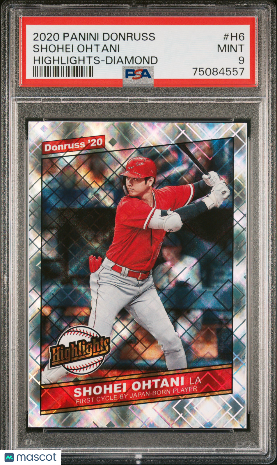 2020 Panini Donruss Highlights Shohei Ohtani #H6 Diamond PSA 9