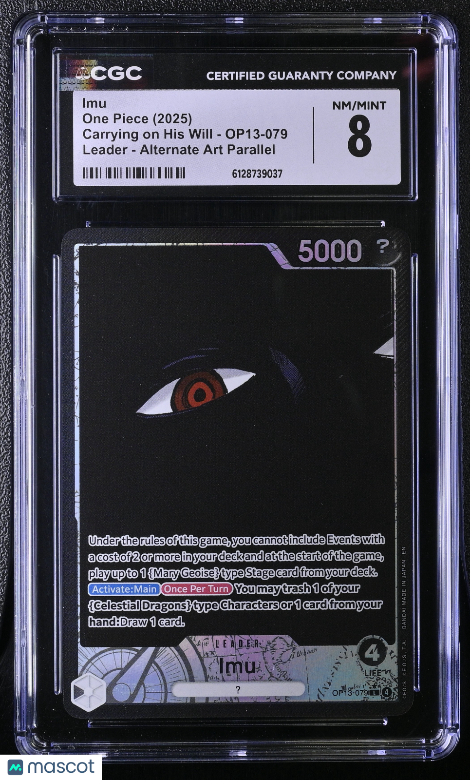 2025 One Piece Imu Carrying on His Will OP13-079 Alternate CGC 8