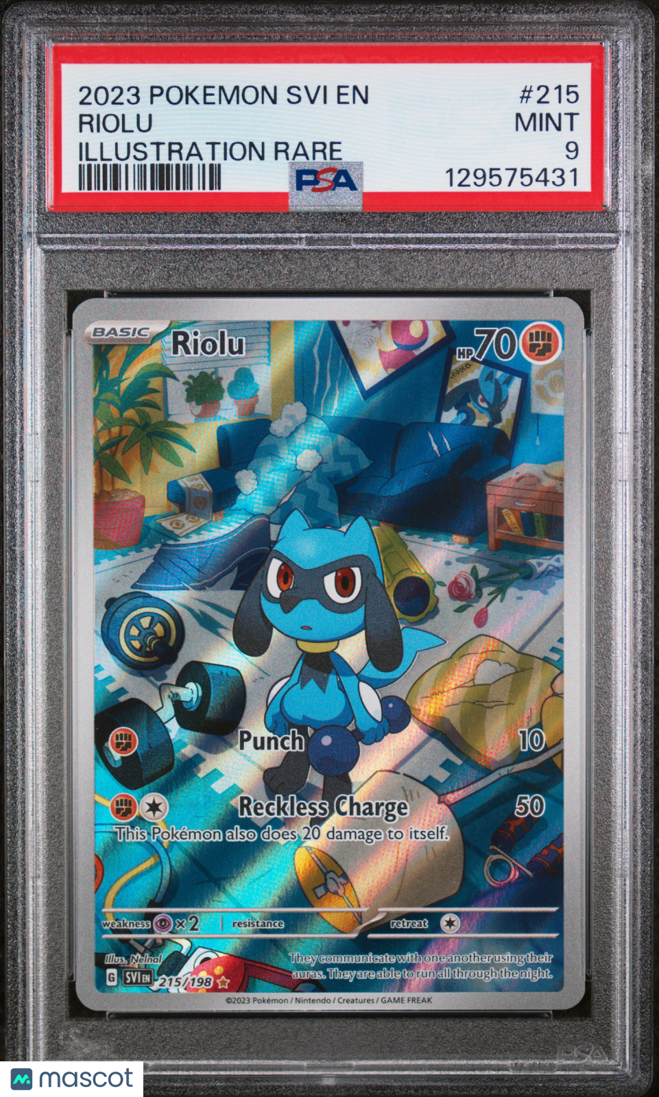 2023 Pokemon SVI EN Riolu Illustration Rare PSA 9