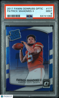 2017 Donruss Optic Patrick Mahomes Rookie PSA 9 RC