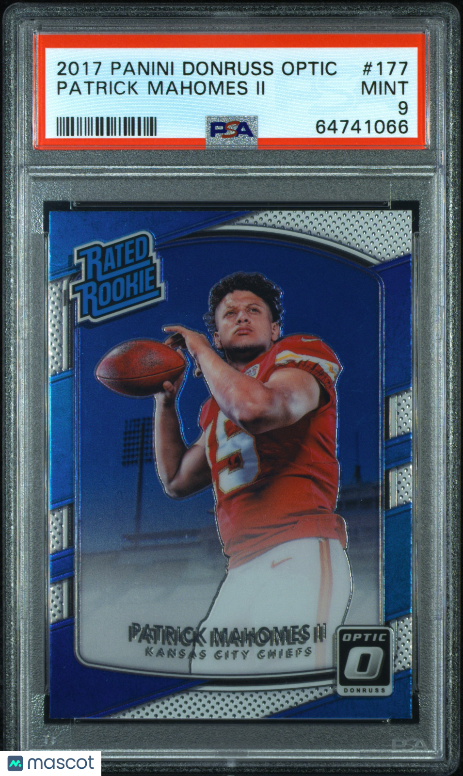 2017 Donruss Optic Patrick Mahomes Rookie PSA 9 RC