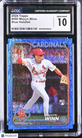2024 Topps Series 2 Masyn Winn Rookie Blue Holofoil 670/999 CGC 10 RC