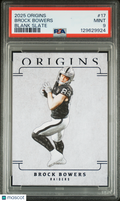 2025 Origins Brock Bowers Blank Slate Case Hit PSA 9 2025 Panini Origins Blank Slate Brock Bowers #17 PSA 9