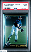 2001 Topps Chrome Traded Ichiro Suzuki #T266 PSA 9