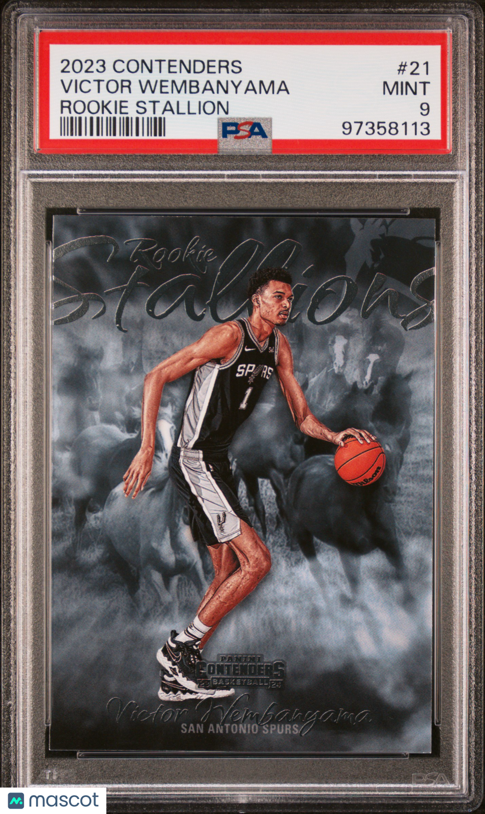 2023 Contenders Victor Wembanyama Rookie Stallion PSA 9 RC