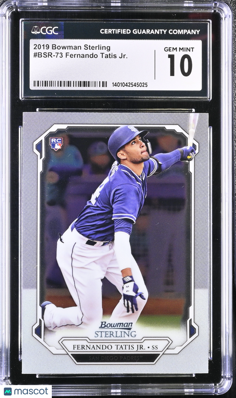 2019 Bowman Sterling Fernando Tatis Jr. Rookie CGC 10