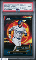 2024 Topps Chrome Cosmic Shohei Ohtani Planetary Pursuit The Sun PSA 9