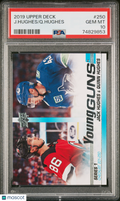 2019 Upper Deck Jack Hughes / Quinn Hughes Dual Young Guns PSA 10