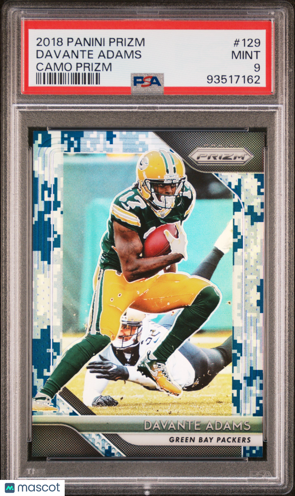 2018 Panini Prizm Davante Adams #129 Camo PSA 9