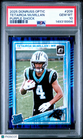 2025 Donruss Optic Tetairoa McMillan Purple Shock PSA 10