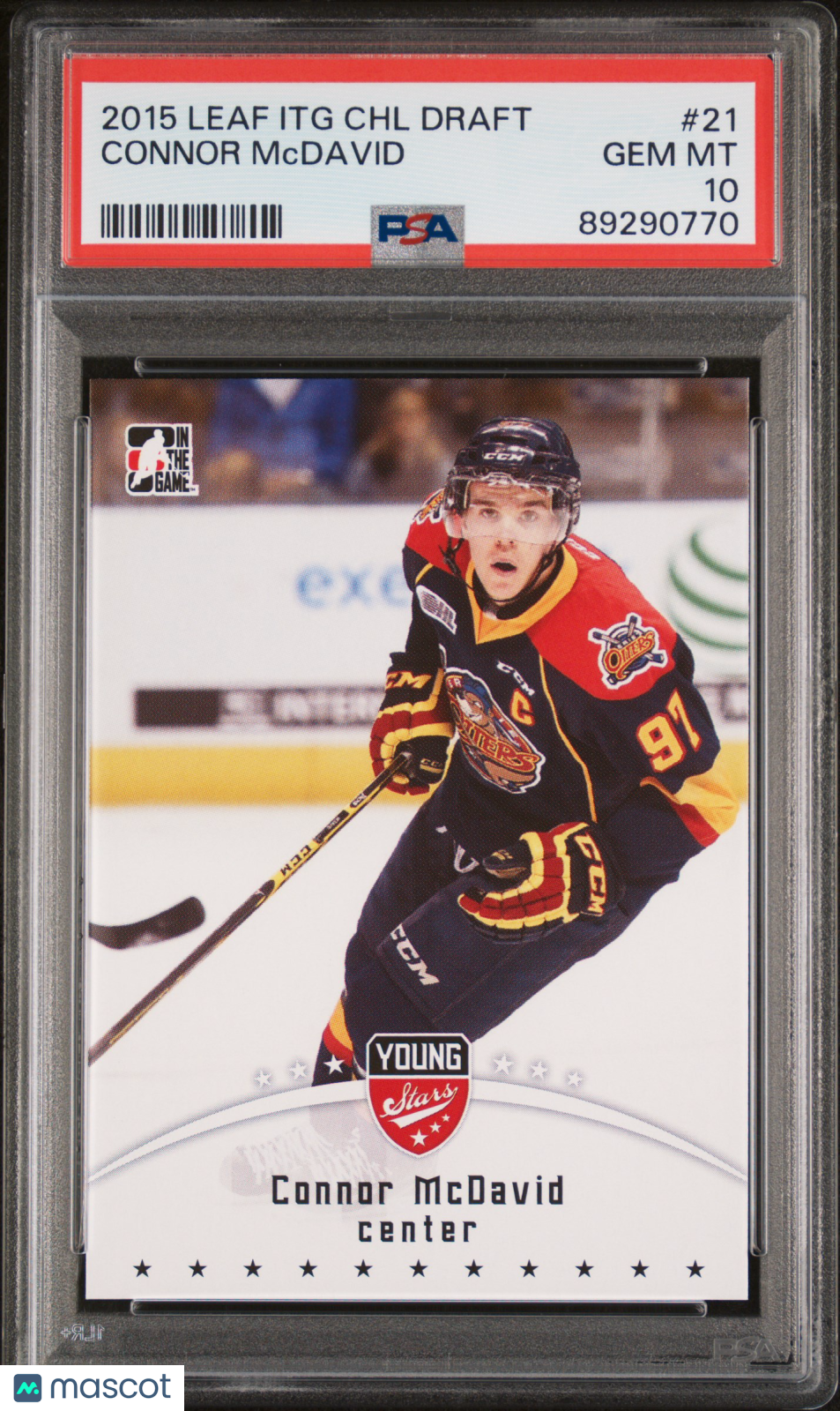 2015 Leaf ITG CHL Draft Connor McDavid PSA 10