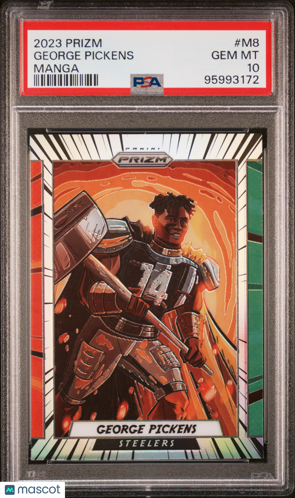 2023 Prizm George Pickens Manga PSA 10