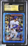 2024 Topps Freddie Freeman Blue Holofoil 135/999 CGC Pristine 10