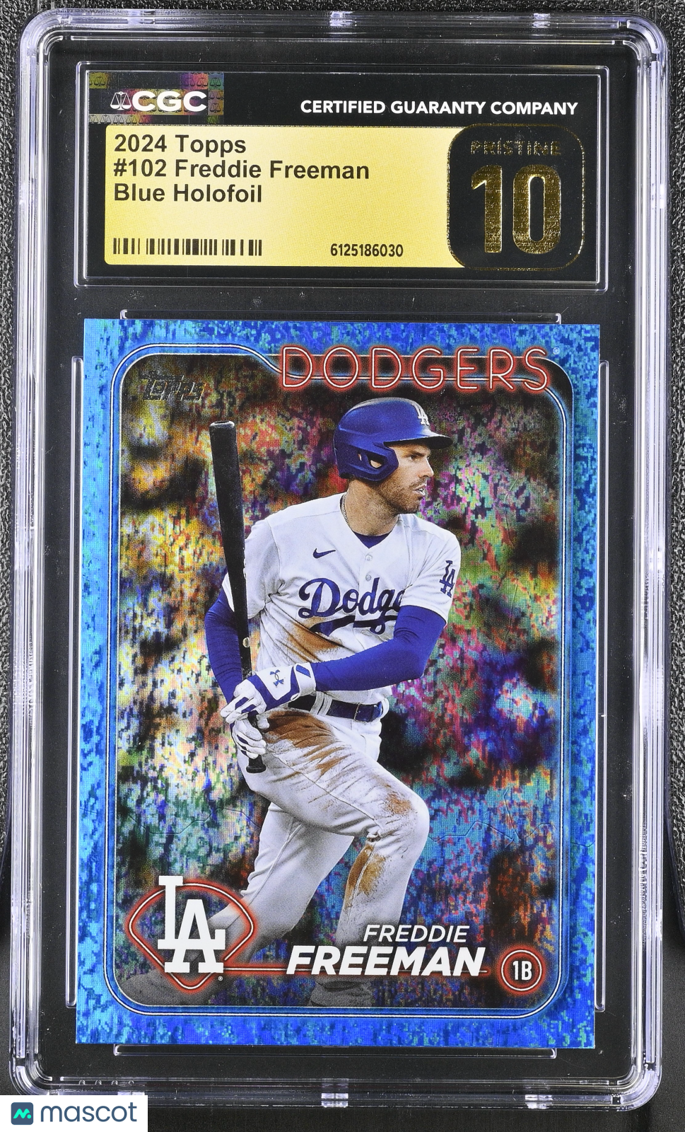 2024 Topps Freddie Freeman Blue Holofoil 135/999 CGC Pristine 10