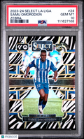 2023-24 Panini Select La Liga Samu Omorodion #24 Zebra PSA 10