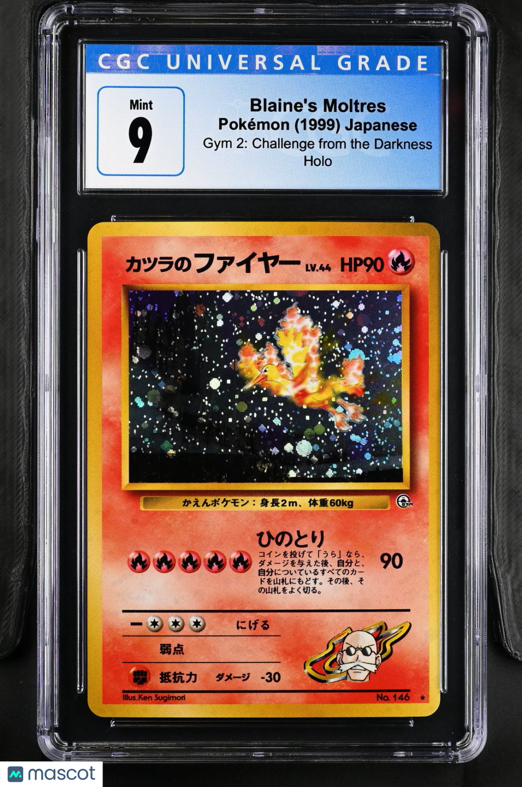 Pokemon Blaine's Moltres No.146 JPN CGC 9
