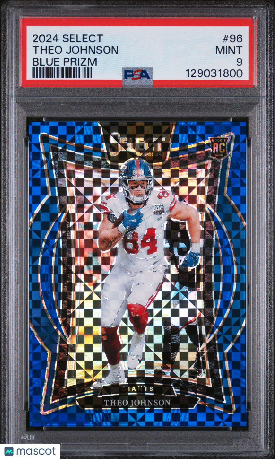 2024 Select Theo Johnson Rookie Blue Prizm 18/249 PSA 9 RC