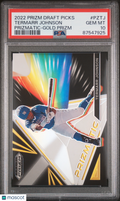 2022 Prizm Draft Picks Termarr Johnson Prizmatic Gold 10/10 PSA 10