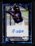 2024 Bowman Chrome Robert Calaz Blue Crater Auto 068/150